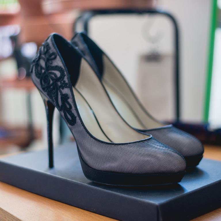 karen millen suede platform pumps