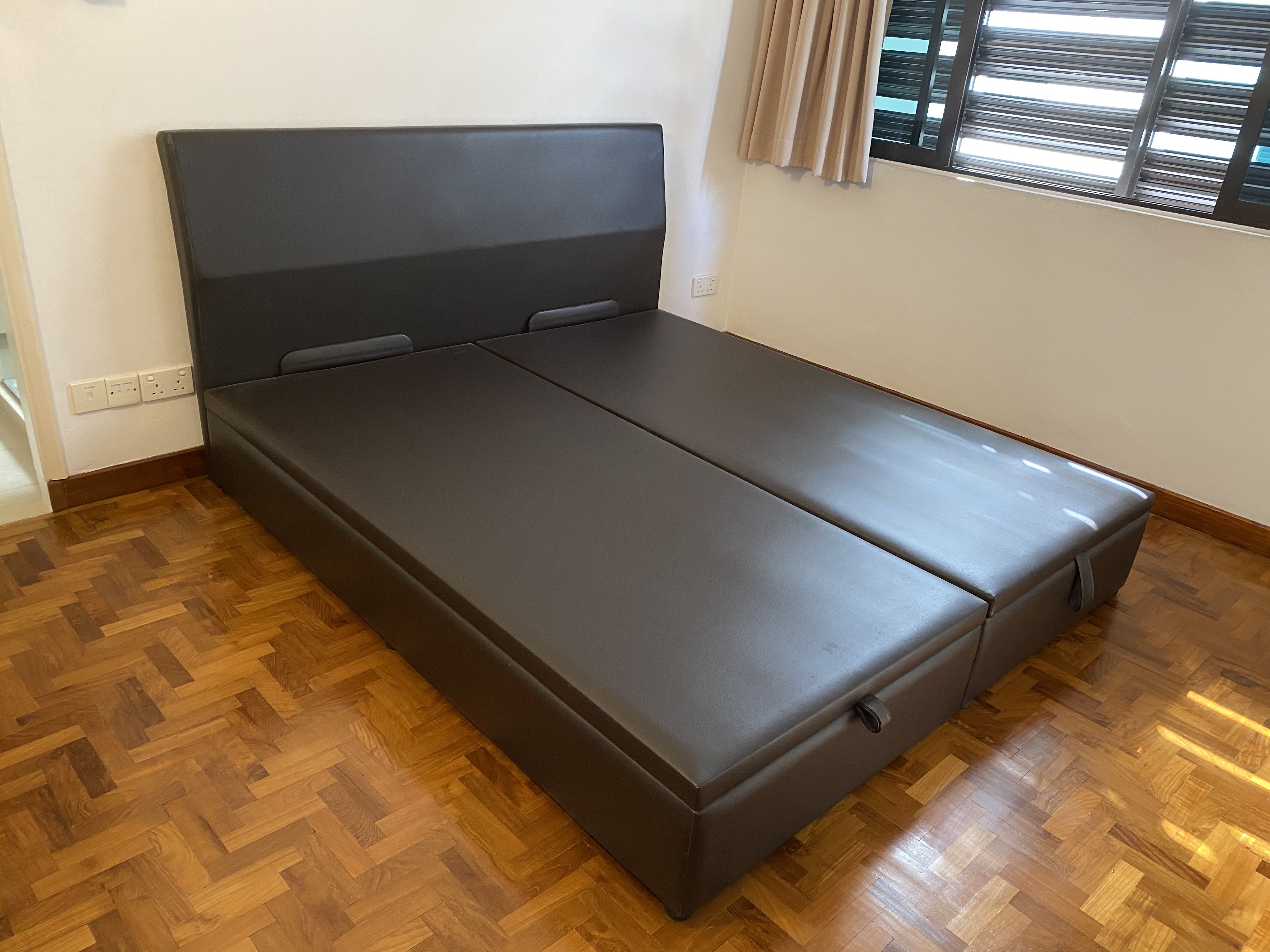 King koil bed clearance frame with storage