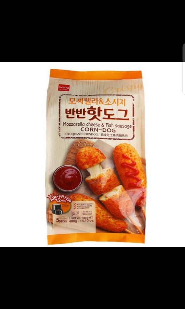 Korea Corndog Crispy Mozzarella Cheese Breaded Fish Cake (Hot Dog