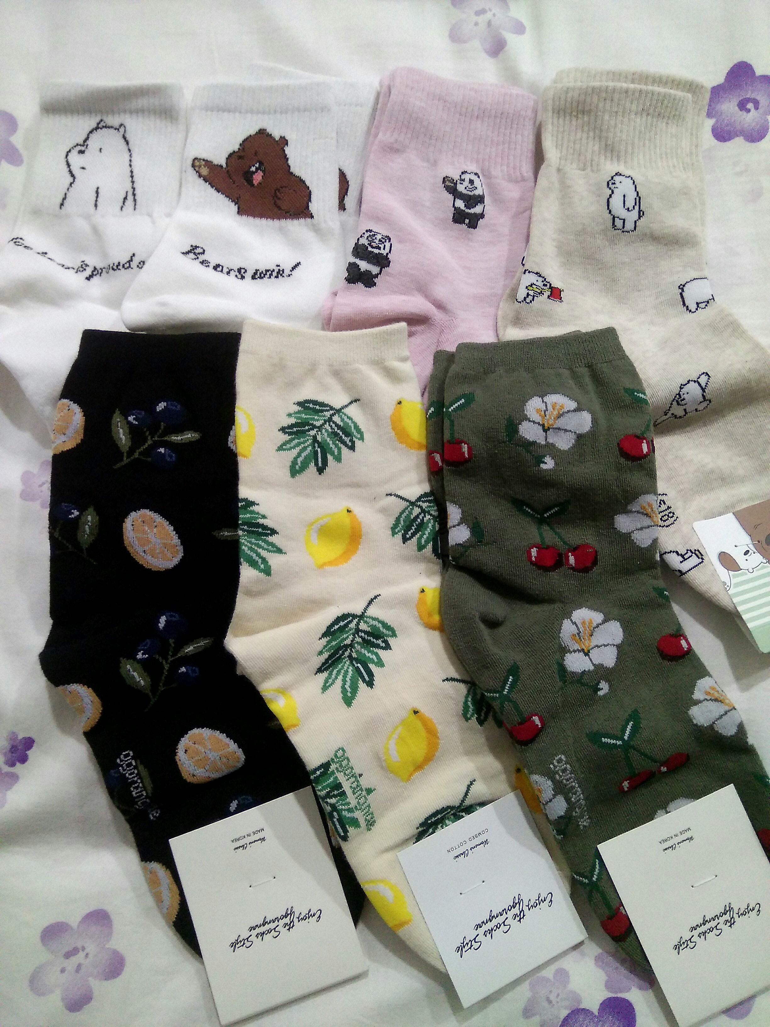 Korean cheap socks outfit