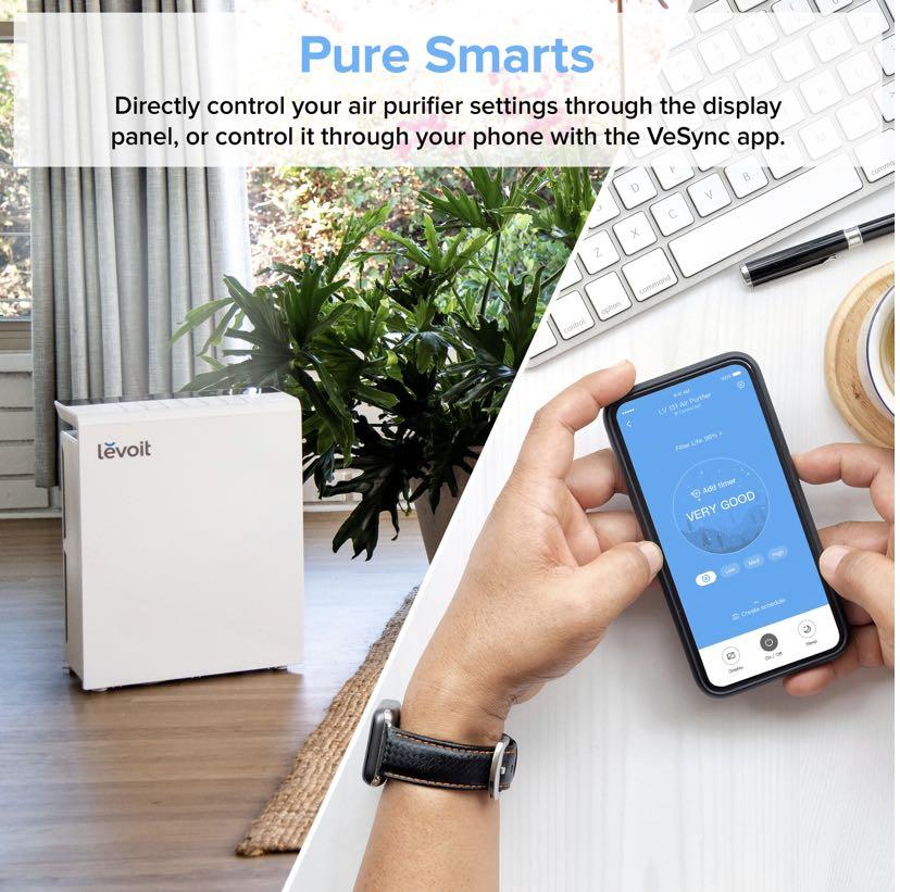 Levoit LVPUR131S Smart True HEPA Air Purifier, TV & Home Appliances, Air Purifiers
