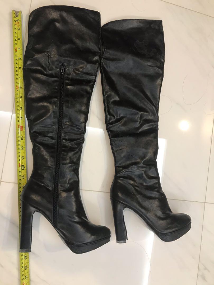 Long Black Boots, Women's Fashion 