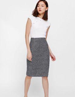 Love Bonito Beatryce Tweed Zipper Skirt
