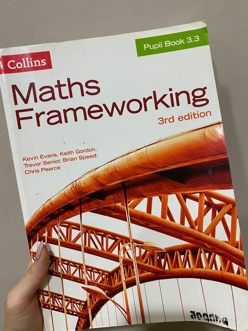 Maths Frameworking Textbook (Category: Textbooks) located in Kuala Lumpur. Submitted by strawberryymilk_ (Listing ID 1020268438, Image 1). Description: Condition : 8/10.