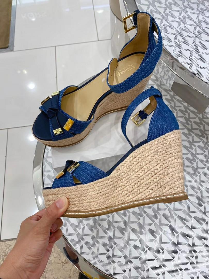 michael kors butterfly wedges