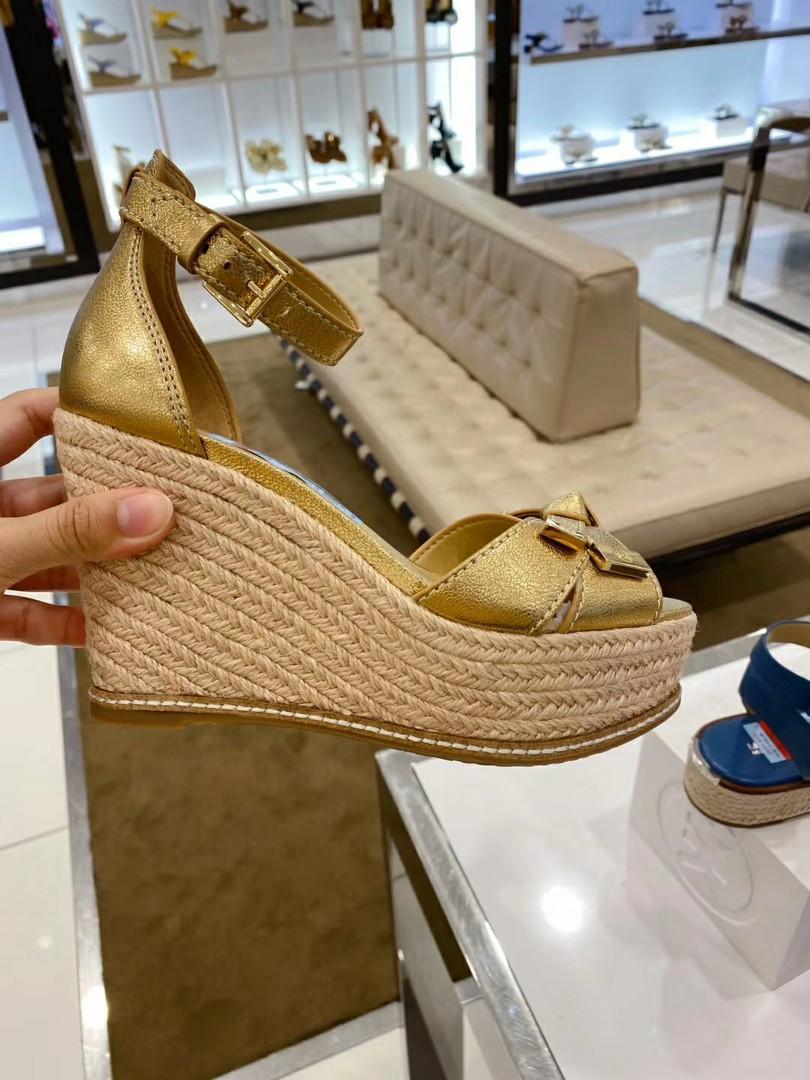 michael kors butterfly wedges