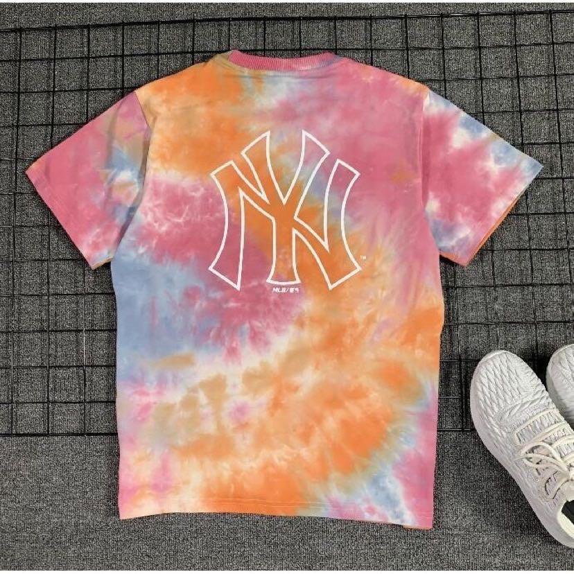 MLB New York Yankees Hardball Tie-Dye T-Shirt Tee Liquid Blue