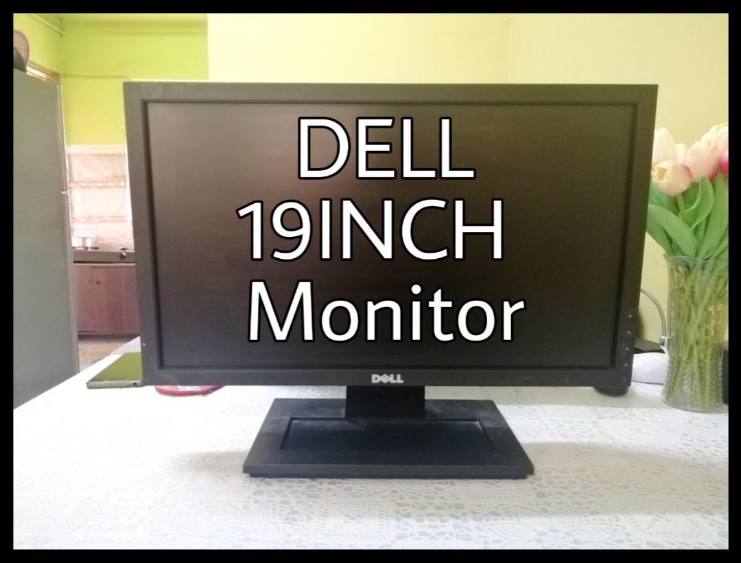 ♦️ 19inch DELL MONITOR [USED] ♦️, Computers & Tech, Parts & Accessories,  Monitor Screens on Carousell