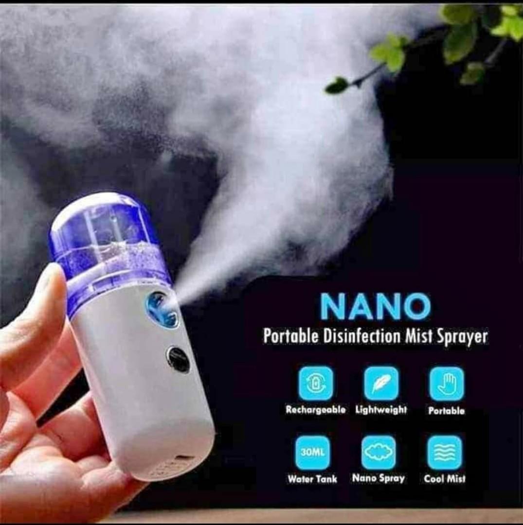 Nano Mist Spray for Disinfecting (Category: Sanitizers & Disinfectants) located in Las Pinas. Submitted by chillibabe20 (Listing ID 1020111332, Image 1). Description: plus sf.