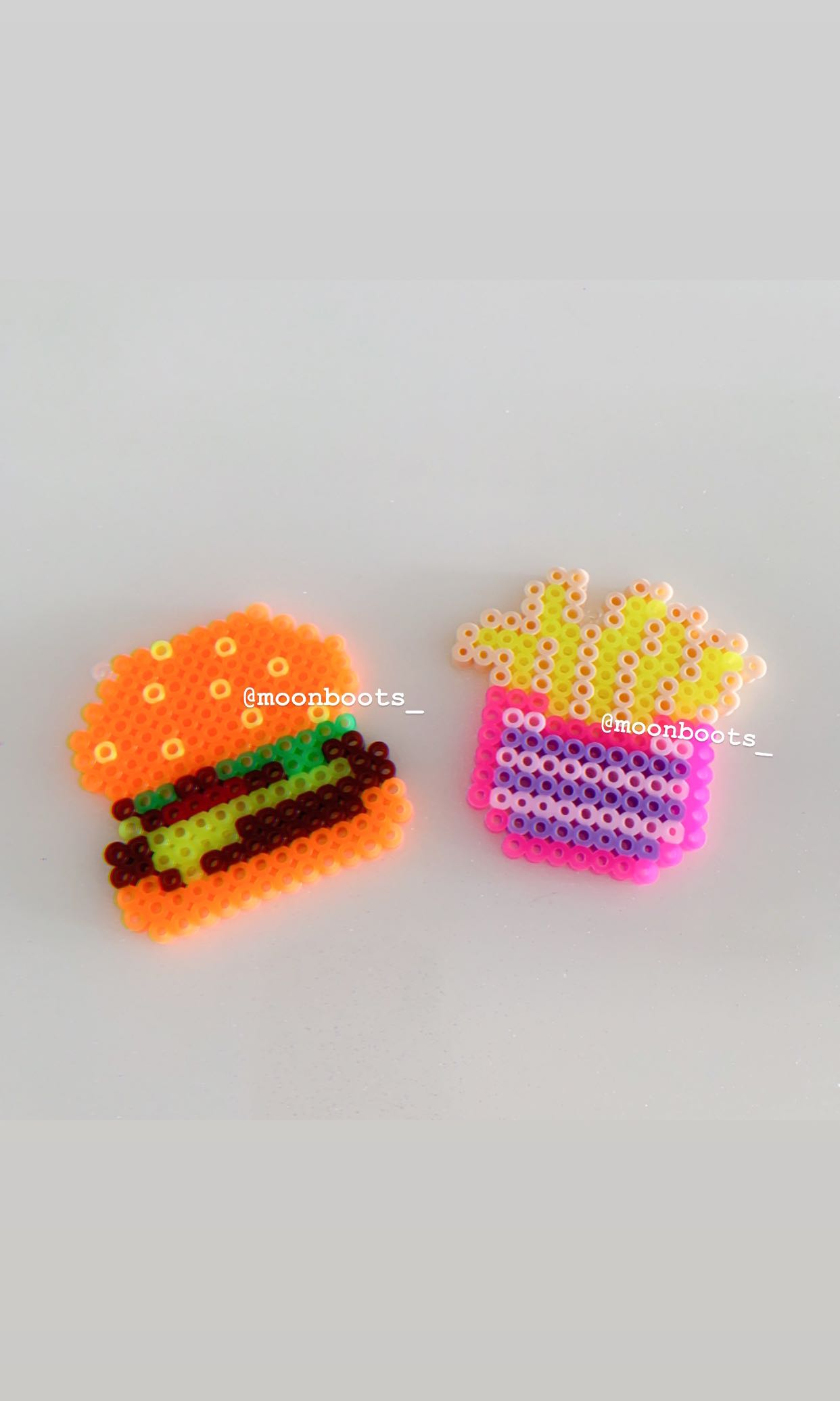 Neon Fast Food Perler Beads Set Big Design Craft Handmade Craft On Carousell Te explicamos cómo encontrarlas muy baratas en aliexpress. neon fast food perler beads set big