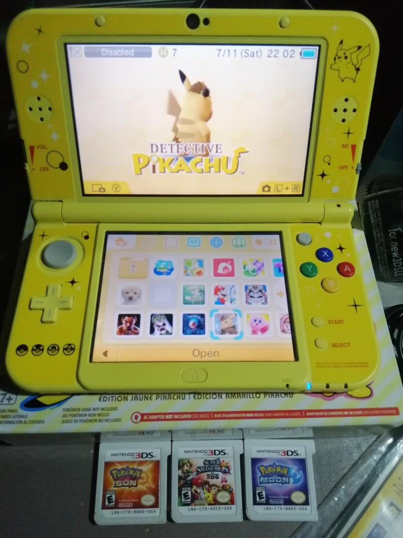 new nintendo 3ds xl pikachu
