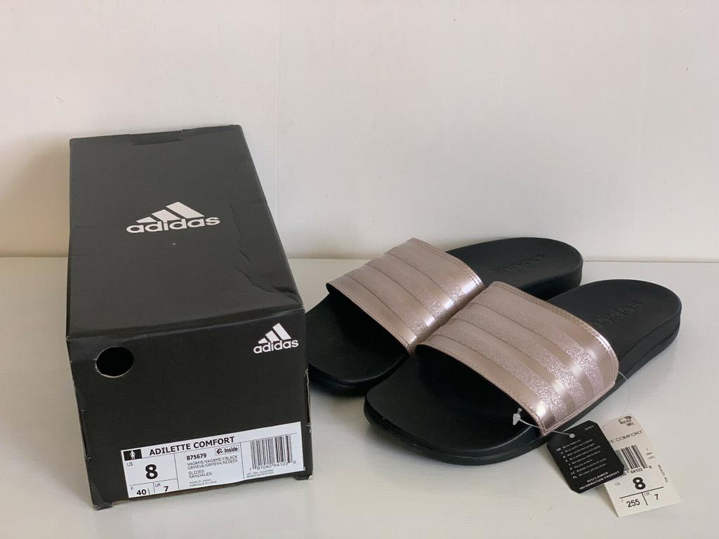 adidas adilette rose gold