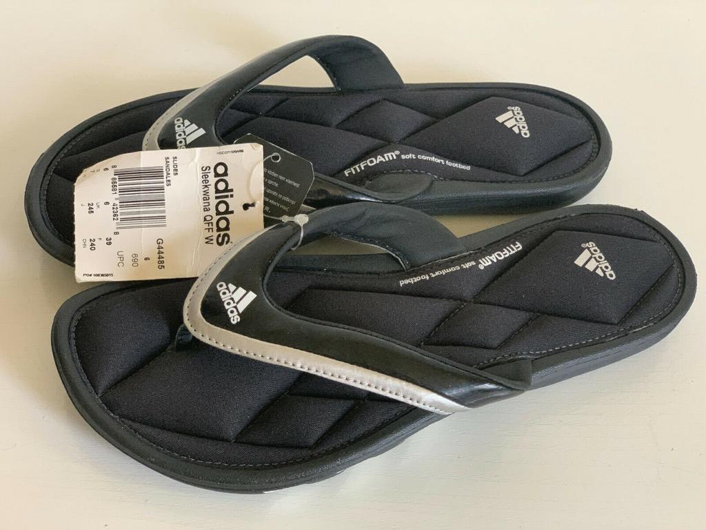 adidas fit foam soft comfort footbed flip flops