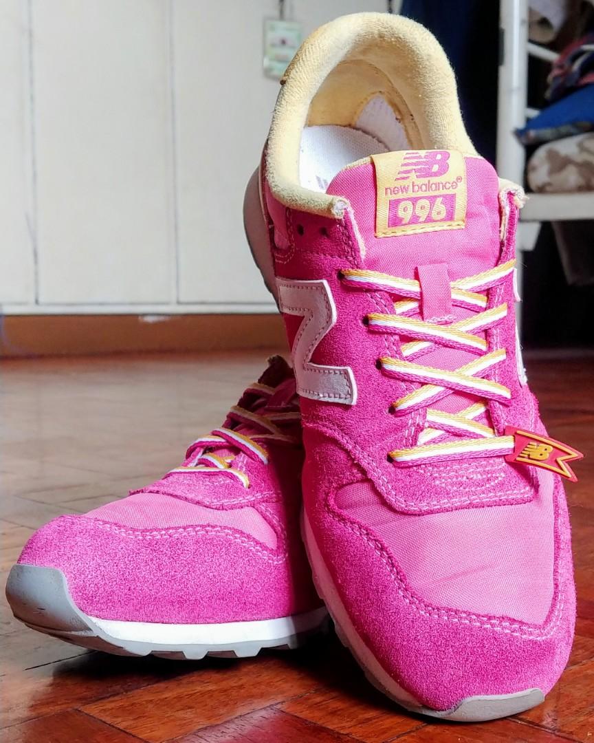 New Balance 996 (Pink/Mango), Women's Fashion, Footwear, Sneakers on  Carousell