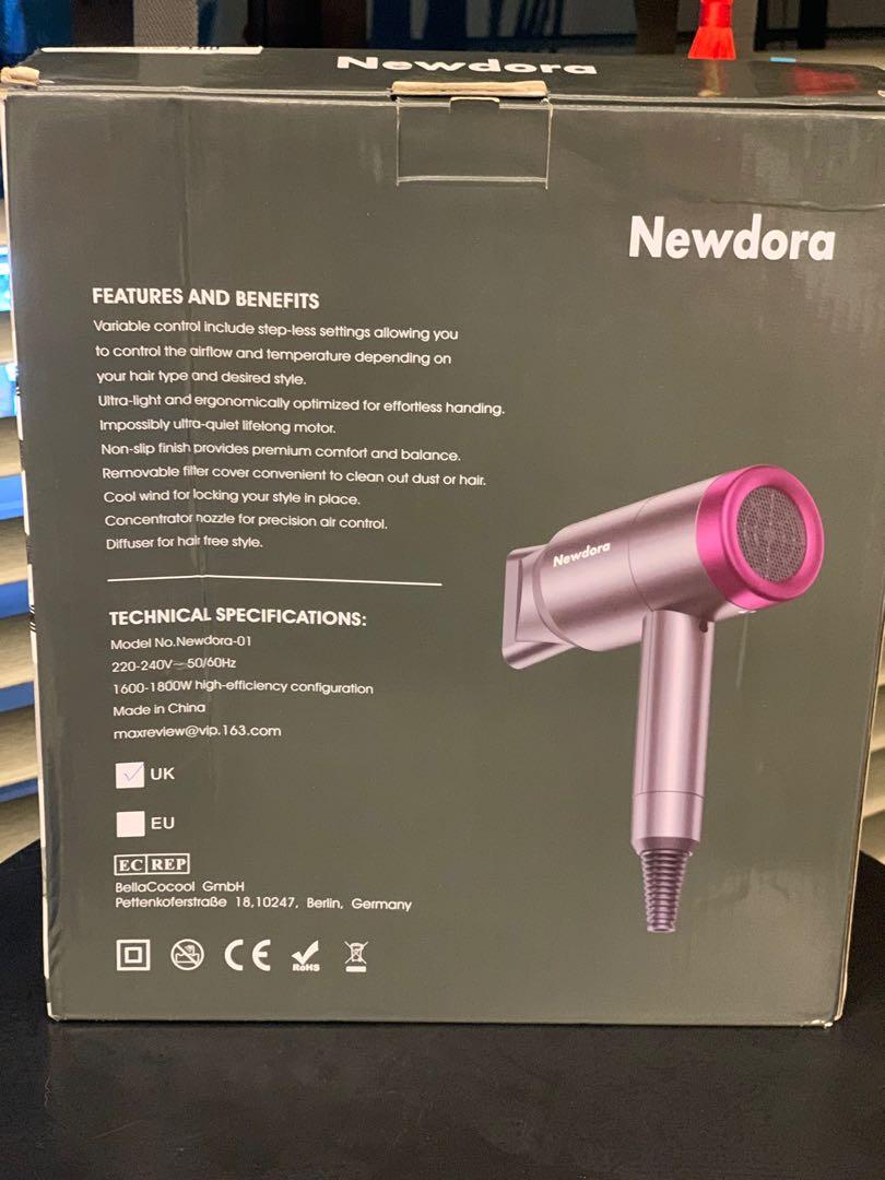 Newdora Professional hair dryer (lightweight), Health & Beauty, Hair ...