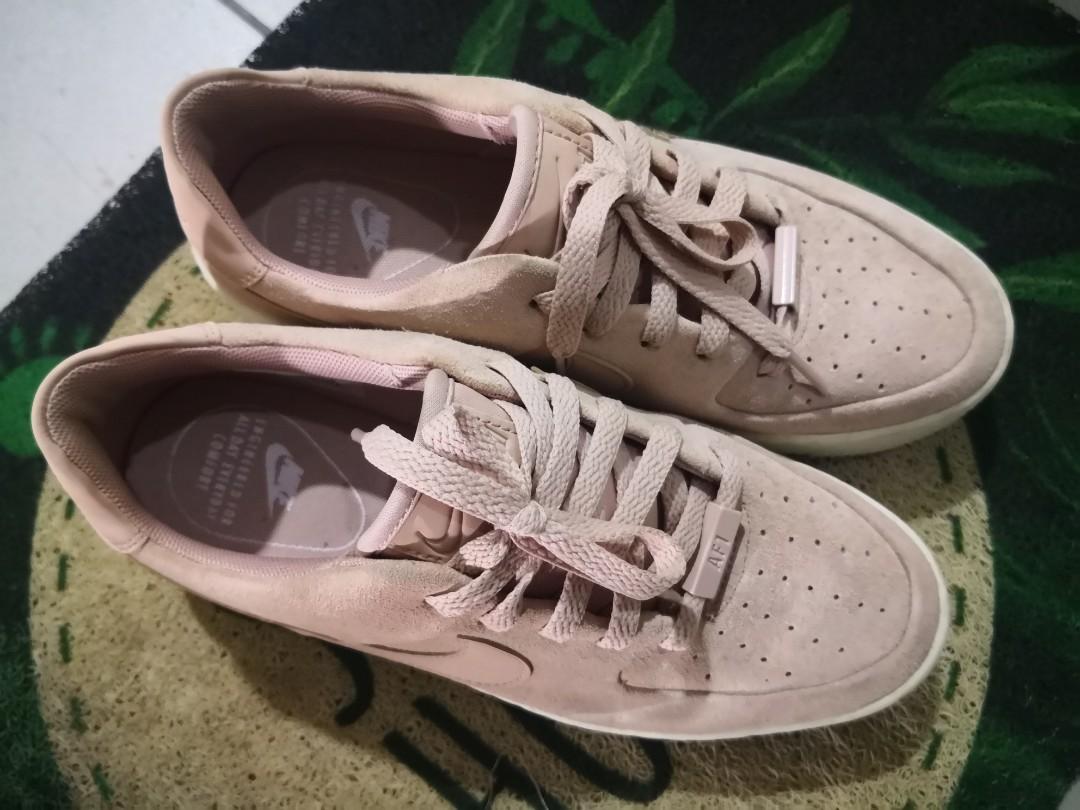 NIKE AIR FORCE 1 SAGE NUDE AUTHENTIC Women s Fashion Footwear