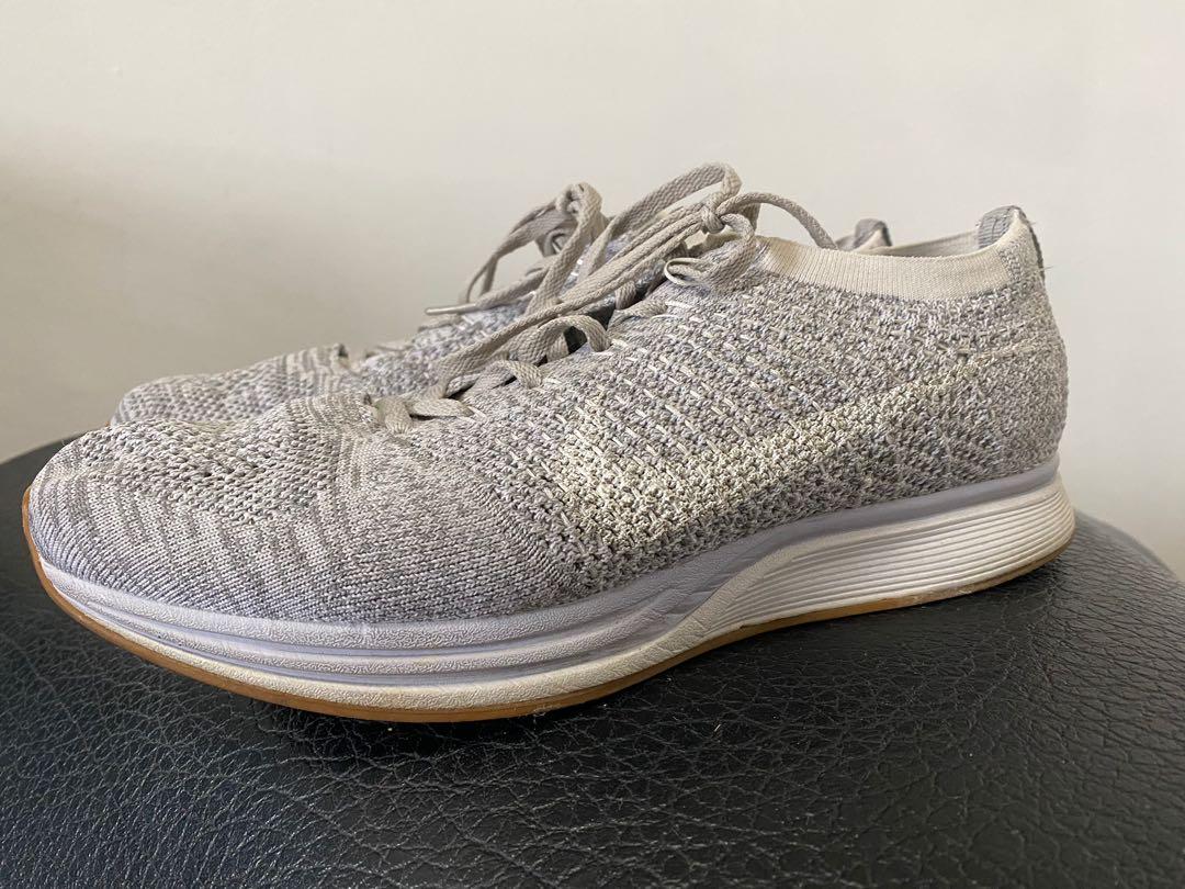 nike flyknit racer grey