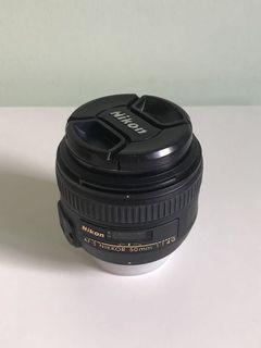 Nikon AF-S Nikkor 50mm f1.4G Prime Lens + Hoya UV filter  