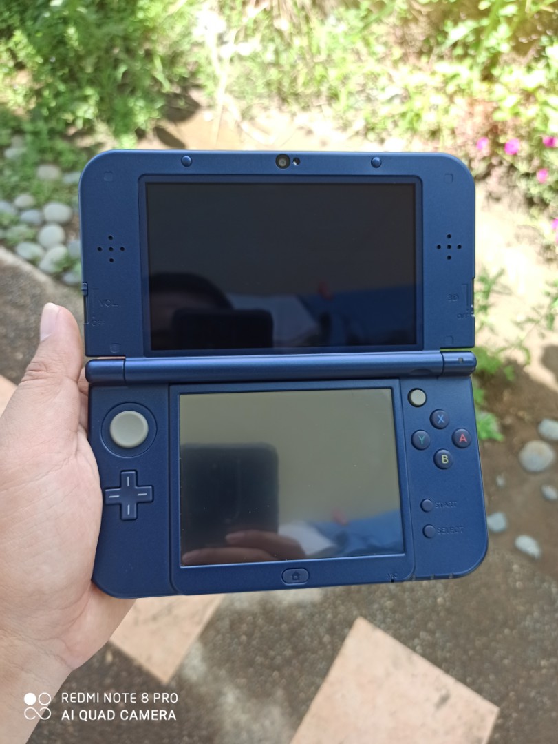 New Nintendo 3 Ds Xl Metallic Blue Nintendo New 3DS XL Metallic Blue CFW + Brandnew 32GB SanDisk SDCARD