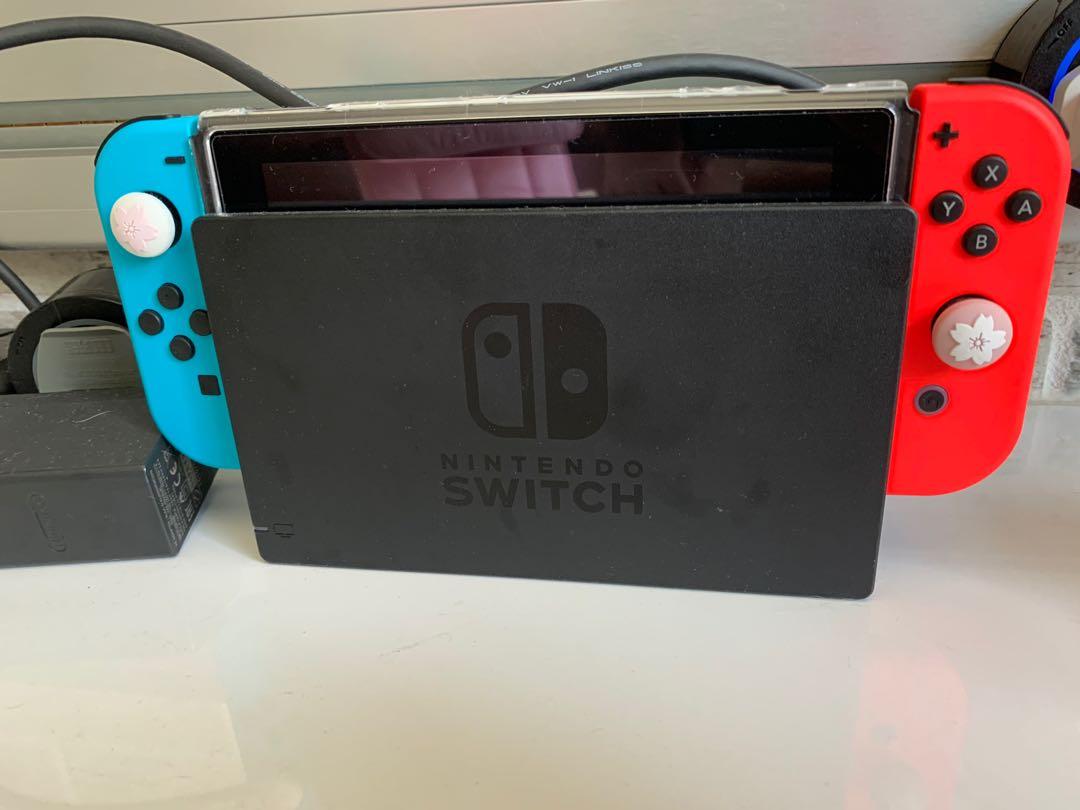 Nintendo switch in neon colour., Video Gaming, Video Games, Nintendo on  Carousell