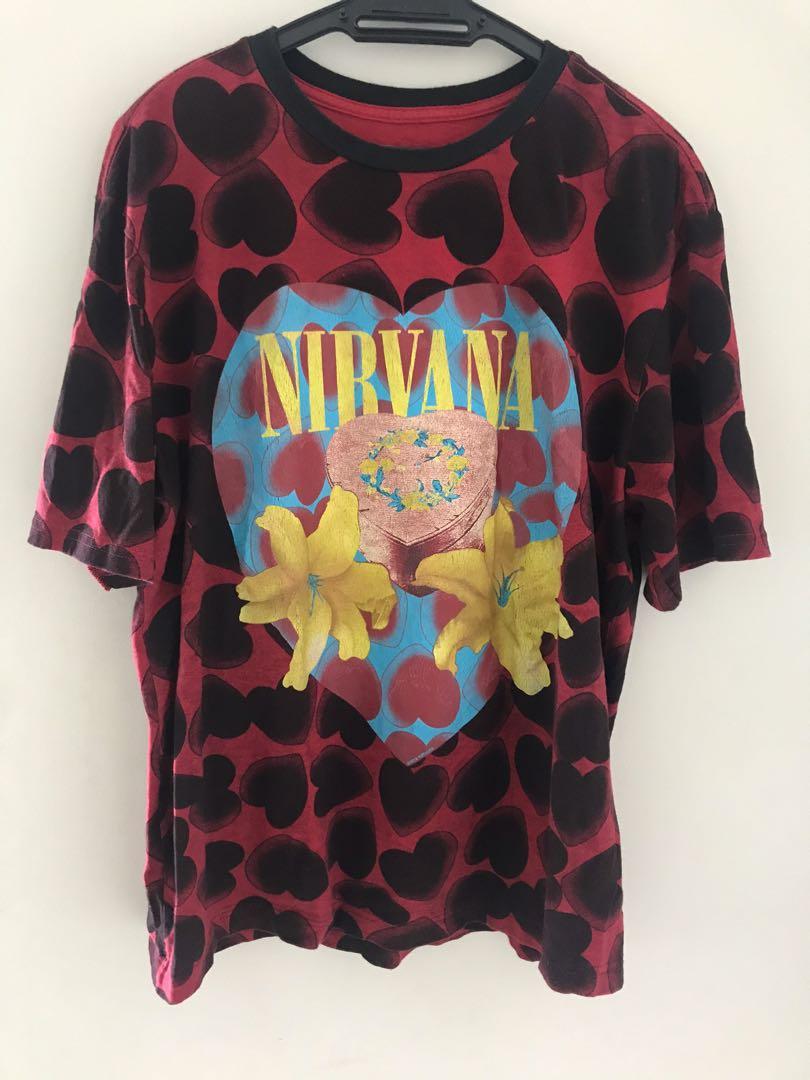 Nirvana t shirt heart shaped box cheap