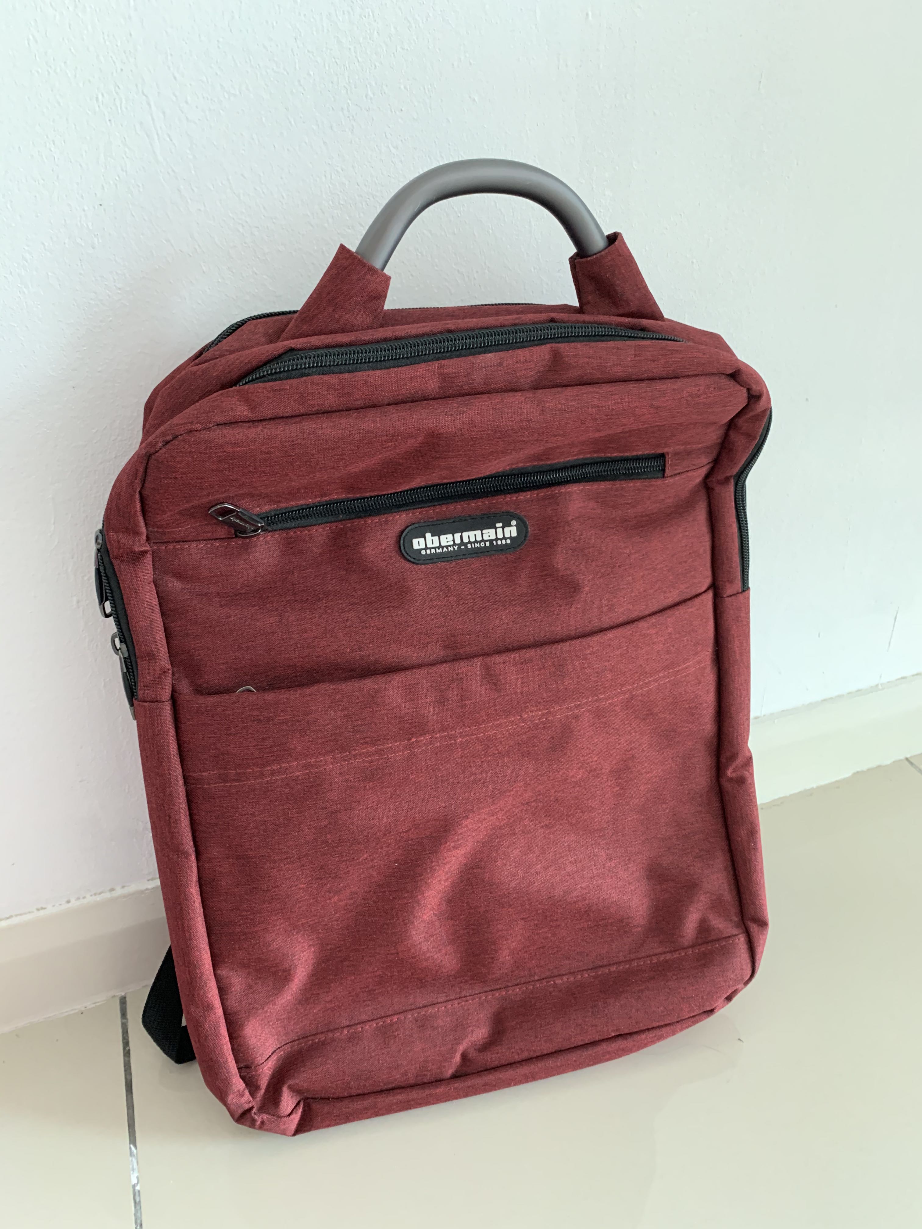 maroon laptop bag