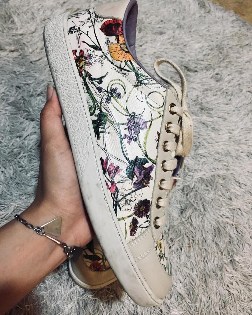 gucci sneakers floral