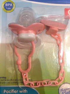 Pacifier with cover and holder