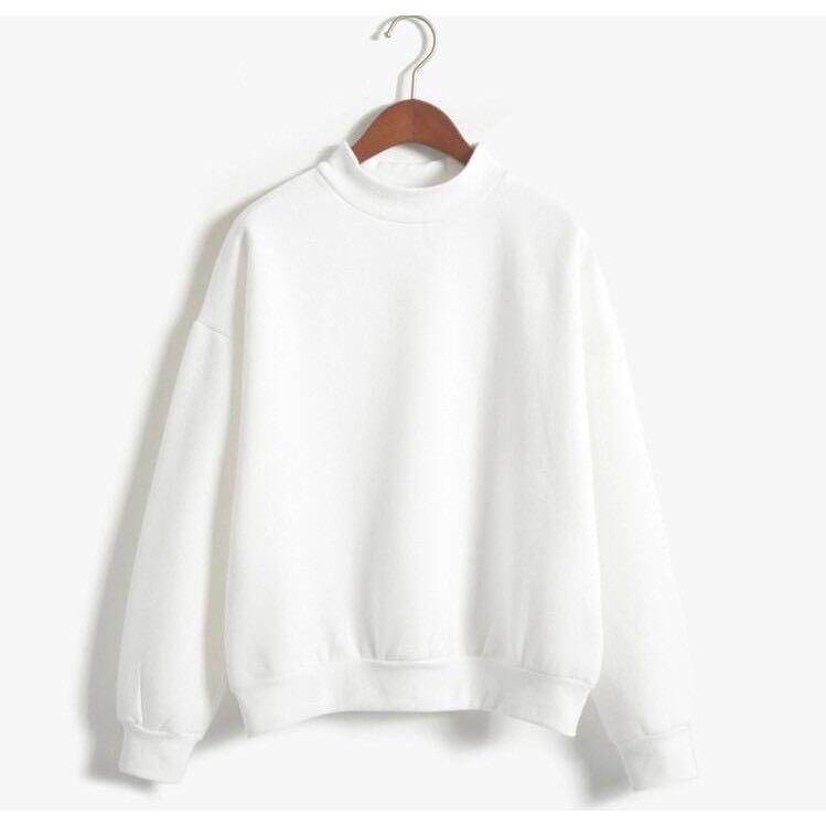 plain white pullover