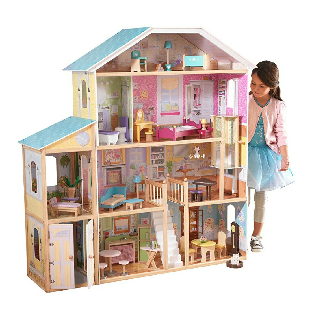 (PO) BN KidKraft Majestic Mansion Dollhouse Wooden Doll ...