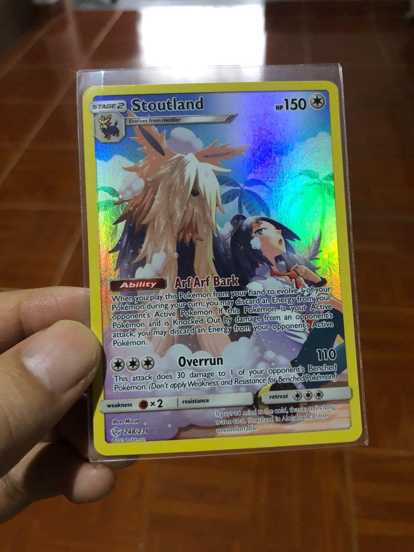 Pokemon TCG Single : Stoutland, Hobbies & Toys, Toys & Games on Carousell