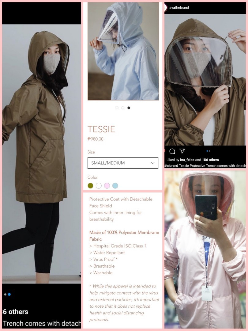 protective jacket with face shield