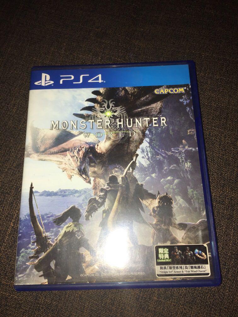 PS4: MONSTER HUNTER WORLD (Category: PlayStation) located in Manila. Submitted by smfishi (Listing ID 1020072486, Image 1). Description: Pristine Condition! Fixed price already.