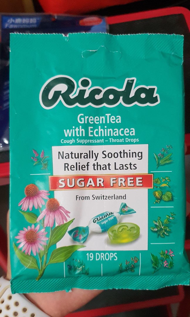 Ricola candy cough suppression/throat drop sugar free / keto friendly