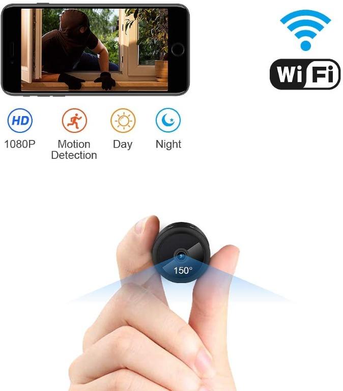 aobo Spy Camera, 4K HD Mini WiFi Wireless Hidden Camera Smallest