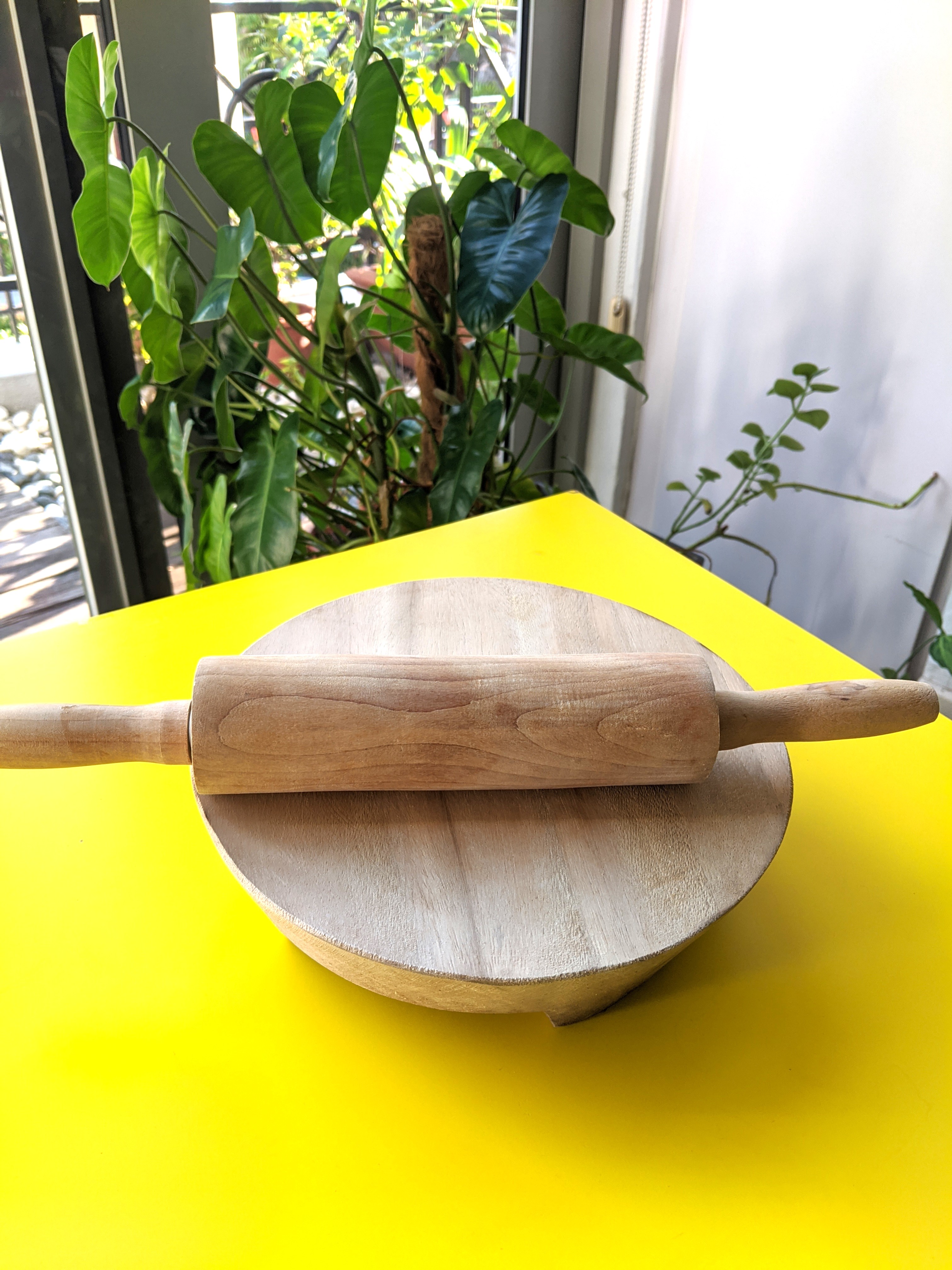 Rolling pin and board / chakla belan / chapati making set, Furniture