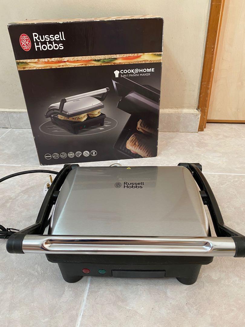 Russell Hobbs 3-in-1 Panini Maker/Grill, & Home Appliances, Kitchen Appliances, Ovens & Toasters on Carousell