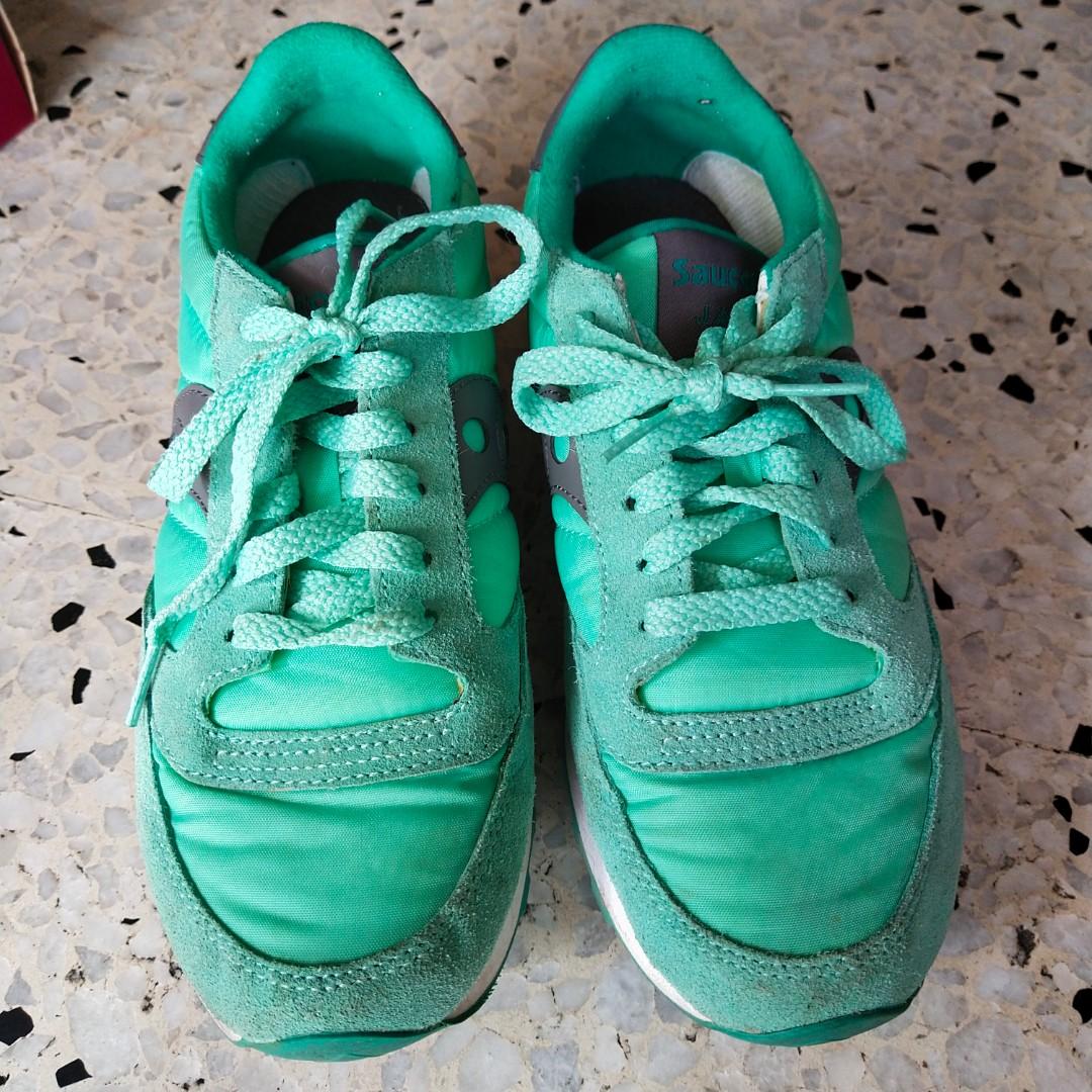 mint green shoes