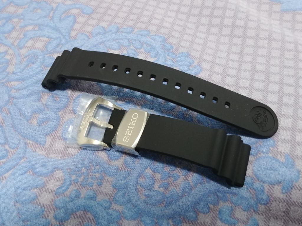 seiko R02F011J0 22mm Rubber Strap ( new , authentic , for skx , turtle etc  ), Luxury, Watches on Carousell