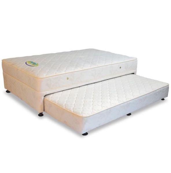 Single Pull Out Bed Home Furniture Furniture Fixtures Beds Mattresses On Carousell