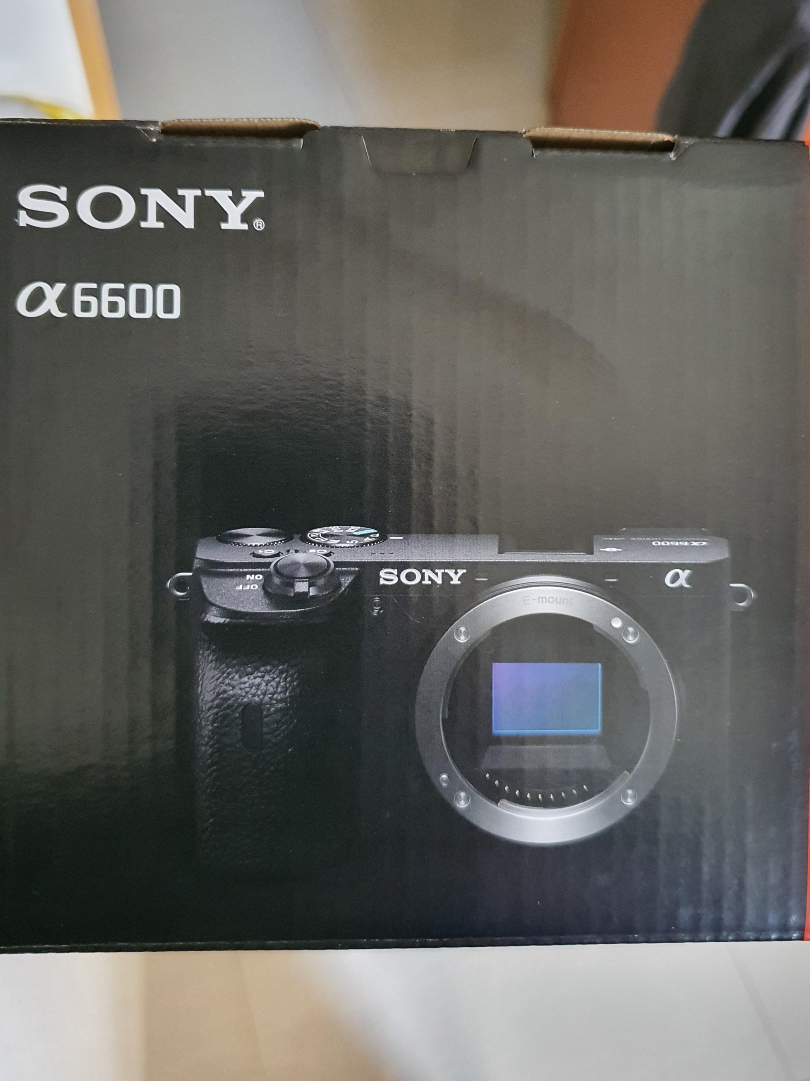 Sony a6600 body + e35mm f1.8 oss lens, Photography, Cameras on Carousell