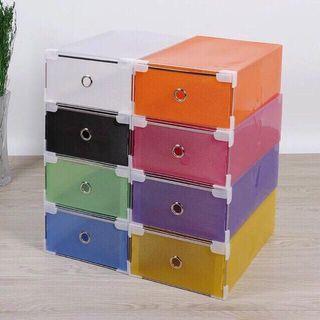 STACKABLE COLORFUL SHOE BOX