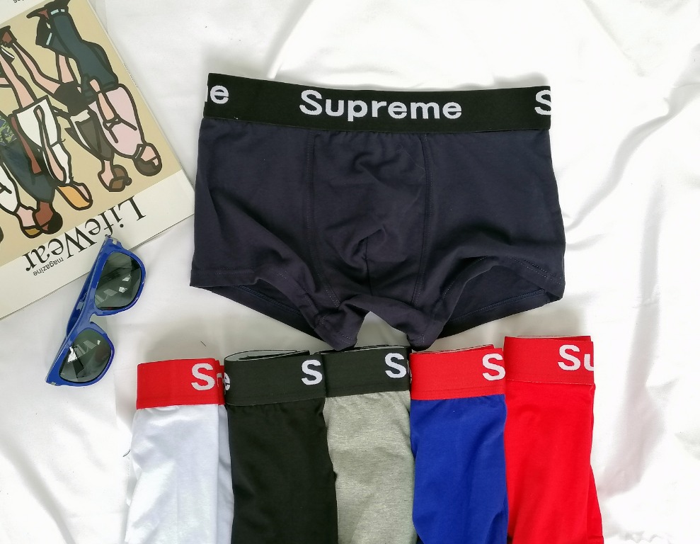 Premium Mens Lv Supreme Boxer Underwear, Men's Fashion, Bottoms, New  Underwear on Carousell