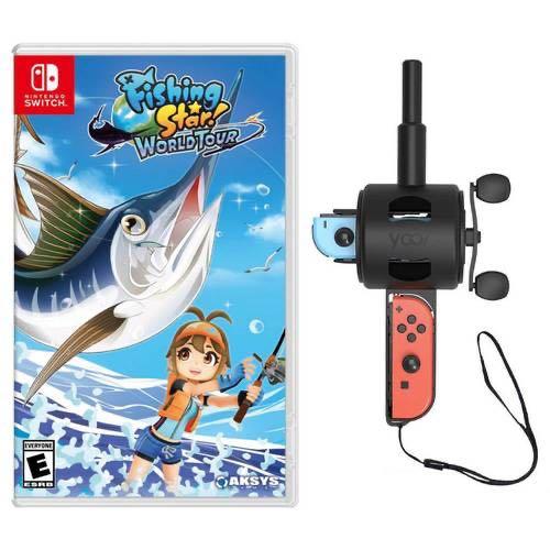 全新) Switch Fishing Star World Tour + Reel Fishing Rod 釣魚桿(美版套裝, 中文/ 英文),  電子遊戲, 電子遊戲, Nintendo 任天堂- Carousell