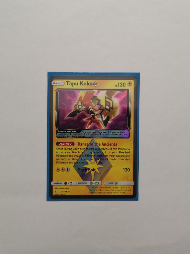  Tapu Koko Prism Star - 51/181 - Holo Rare : Toys & Games