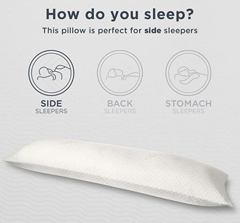 Tempur Long Hug Pillow, Furniture & Home Living, Bedding & Towels on