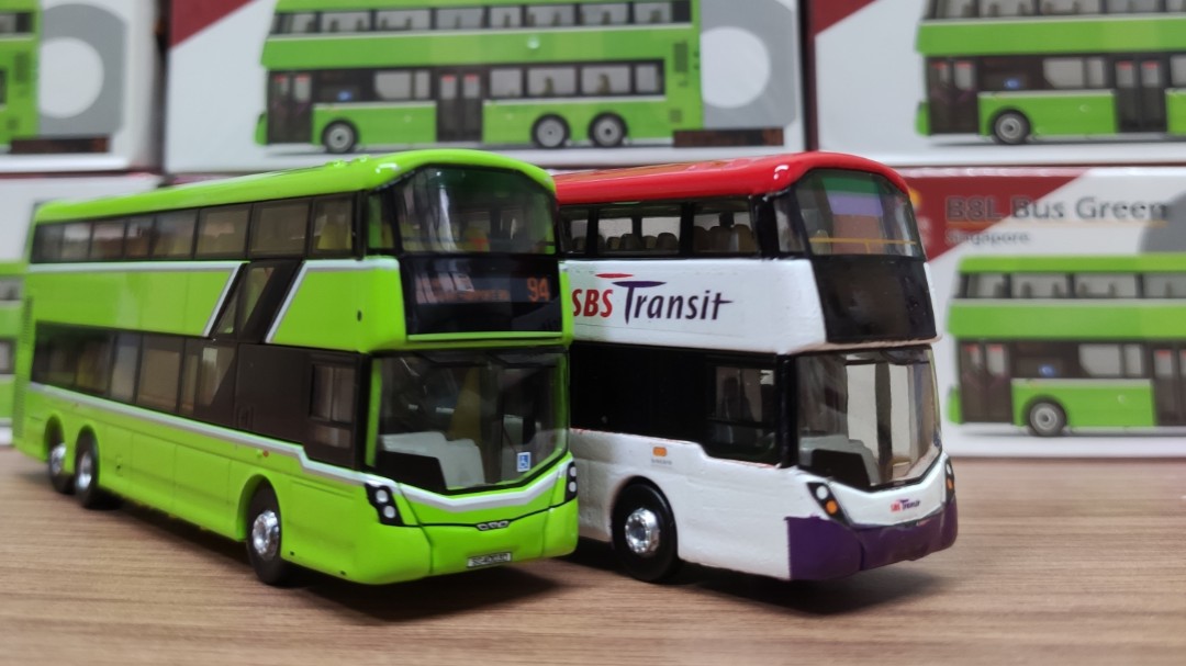 Tiny SG05 Volvo B8L Bus (Green), Hobbies & Toys, Toys & Games on Carousell