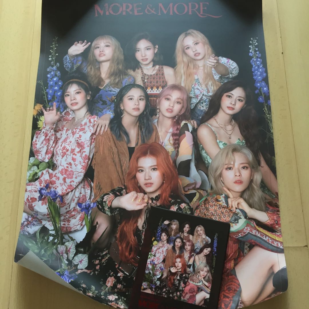 Twice More and More Album + Poster Set, Entertainment, K-Wave on Carousell