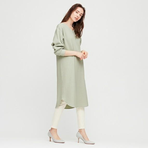 gaun waffle uniqlo