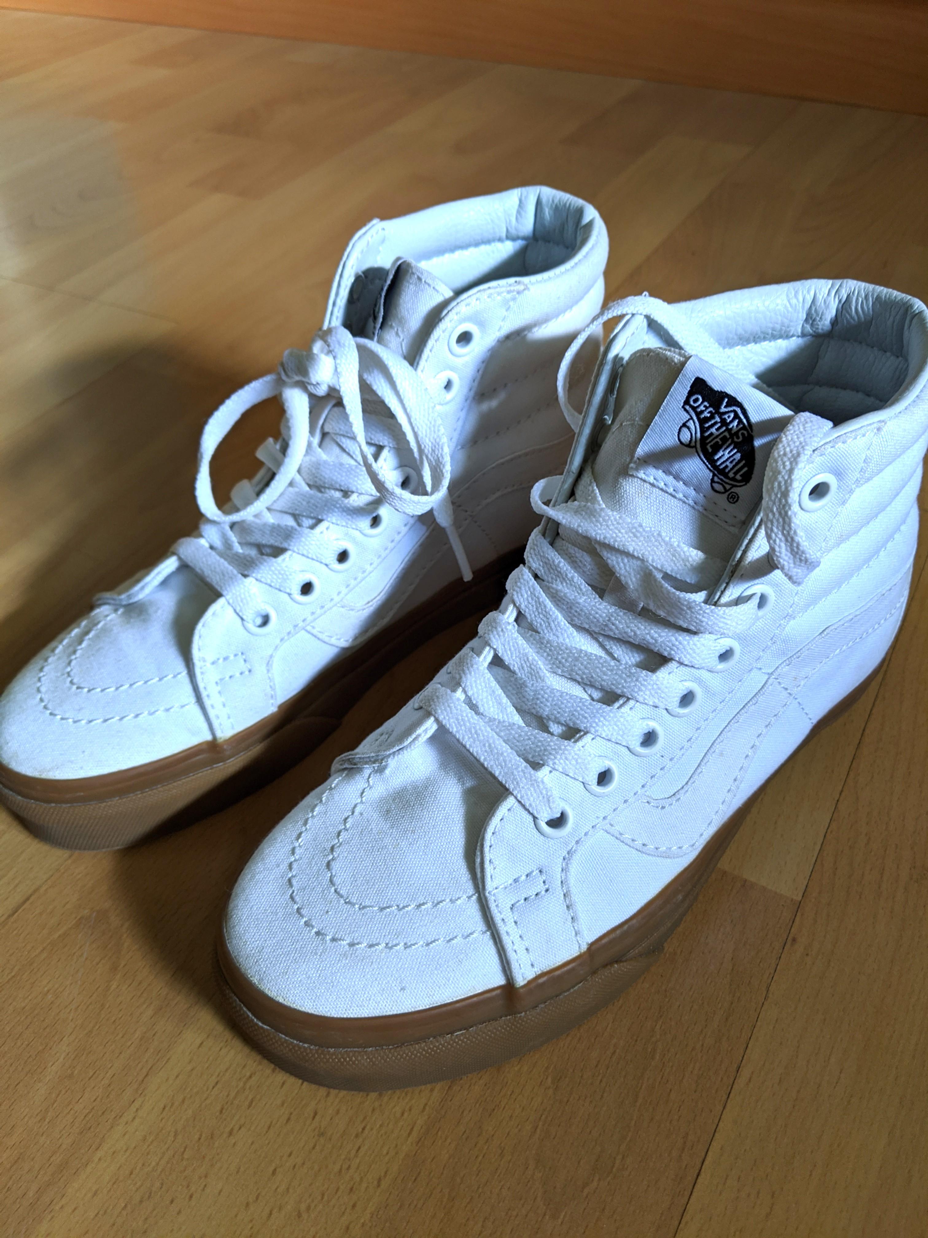 Vans High Top Sneakers with Gum Sole